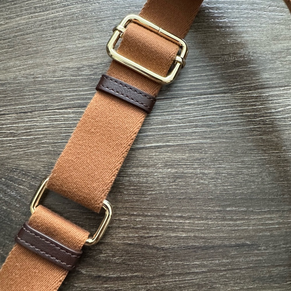 New! Natural leather. Brown Leather Crossbody Bag - Picture 6 of 9